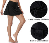 New BeautyIn Women's Swim Skirts Tankini Swimsuit Shorts Black, Sz XL!