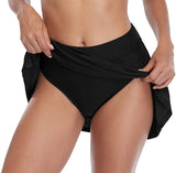 New BeautyIn Women's Swim Skirts Tankini Swimsuit Shorts Black, Sz XL!