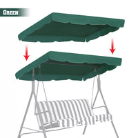 New Wayfair Swing Porch Replacement Canopy by Sunrise Outdoor LTD in Green! Retails $85+