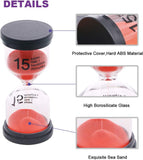 New Swpeet 6 Pack 6 Colours Hourglass Sandglass Timer Assortment Kit, 1 min/3 mins/5 mins/10 mins/15 mins/30 mins Great for Home Office Kitchen Kids Games Classroom