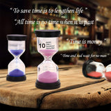 New Swpeet 6 Pack 6 Colours Hourglass Sandglass Timer Assortment Kit, 1 min/3 mins/5 mins/10 mins/15 mins/30 mins Great for Home Office Kitchen Kids Games Classroom