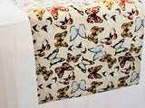 New Beautiful Table Runner with Butterfly Print by Harman Goods, 13x72"