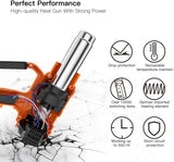 New TACKLIFE Heat Gun 1600W Adjustable Hot Air Gun with 7 Heat Levels 3 Temp-Settings (50℃~600℃), Four Nozzle Attachments for DIY, Cars Wrapping, Stripping Paint, Decor Removal, Shrinking PVC, PCB Repair!