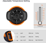 New TACKLIFE Heat Gun 1600W Adjustable Hot Air Gun with 7 Heat Levels 3 Temp-Settings (50℃~600℃), Four Nozzle Attachments for DIY, Cars Wrapping, Stripping Paint, Decor Removal, Shrinking PVC, PCB Repair!