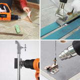 New TACKLIFE Heat Gun 1600W Adjustable Hot Air Gun with 7 Heat Levels 3 Temp-Settings (50℃~600℃), Four Nozzle Attachments for DIY, Cars Wrapping, Stripping Paint, Decor Removal, Shrinking PVC, PCB Repair!