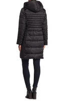 Brand new Black Oversize Hood & Bib Fitted Puffer Coat - Women Tahari, Sz M! Retails $260+