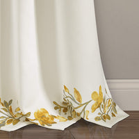 New Wayfair Saffr Walden Floral Room Darkening Thermal Rod Pocket Curtain Panels (Set of 2) 52x84 Retails $95+