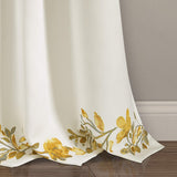 New Wayfair Saffr Walden Floral Room Darkening Thermal Rod Pocket Curtain Panels (Set of 2) 52x84 Retails $95+