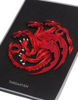 3D Game of Thrones: House Targaryen Sigil Quilled Deluxe Greeting Card, Retails $16+