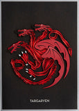 3D Game of Thrones: House Targaryen Sigil Quilled Deluxe Greeting Card, Retails $16+
