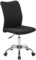 Brand new Techni Mobili Modern Armless Task Chair. Color: Black, features a pneumatic seat height adjustment, Retails $192 W/Tax!