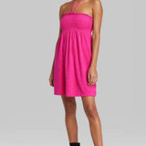 New Women's Sleeveless Smocked Terry Convertible Dress - Wild Fable! Also great a swim coverup or to put on after a shower!! Pink, Sz S