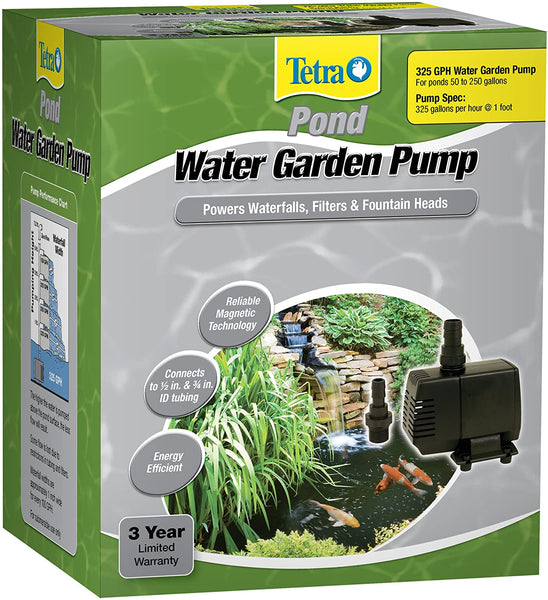 New TetraPond Water Garden Pump, Powers Waterfalls/Filters/Fountain Heads!