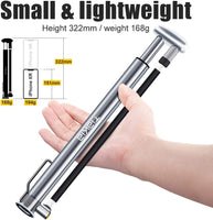 New Tiakia Bike Pump, Bicycle Pump Mini High Pressure 210 PSI - Fits Schrader/Presta/Woods Valve Fast Inflat, Compact Light and Fashion Bicycle Tire Pump with Needle/Frame for Road and Mountain Bikes