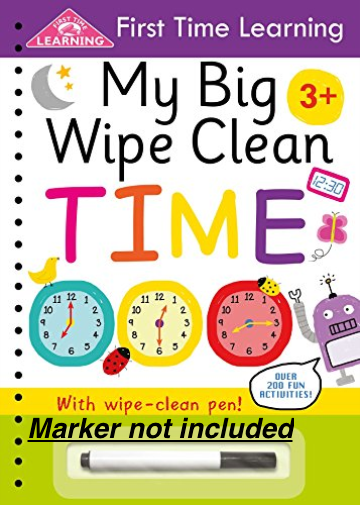 My Big Wipe Clean Activity Book, TIME!