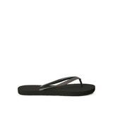 New Time and Tru Women's Flip Flops, Black with sparkle ,Sz 9!