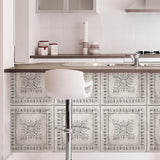 New in package! NuWallpaper NU2495 Reclaimed Tin Peel & Stick Wallpaper White & Off-White