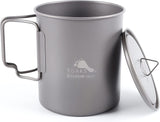 New TOAKS Titanium 750ml Pot Backpacking Camping Cup Ultralight Camping Cookware with Lid & Foldable Handle