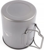 New TOAKS Titanium 750ml Pot Backpacking Camping Cup Ultralight Camping Cookware with Lid & Foldable Handle