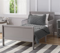 New Fully Assembled Delta Children Fancy Toddler Bed, Grey! Great Quality! Mattress NOT Included!