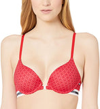 New Tommy Hilfiger Womens Basic Comfort Push Up Racerback Underwire Bra, Red, Sz 38D!