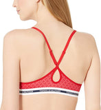 New Tommy Hilfiger Womens Basic Comfort Push Up Racerback Underwire Bra, Red, Sz 38D!
