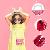 New Tomons Kids Makeup Kit for Girl with Cute Cosmetic Bag, Washable Play Makeup Toys for Girls Safe & Non-Toxic Beauty Set