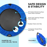 New Toncur 40" Trampoline for Adults/Kids! Retails $184+ Non-slip, waterproof, and skin-friendly, safe & super quiet!
