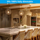 New Torchstar Dimmable Antique Edison St64 Incandescent Bulbs, 2200k Amber Light, E26 Base 60w Vintage Squirrel Cage Filament Light Bulb For Pendant, Chandelier, Lantern, Wall Sconce (Set of 6)
