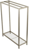 Kingston Brass Freestanding Iron Towel Rack, Brushed Nickel! Solid Iron and Stainless Steel Construction Corrosion-Resistant Finish!