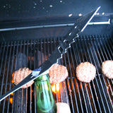 New Stainless Steel Toyota Serrated Stainless Steel Meat Spatula Burger Flipper Turner BBQ Grilling Utensil & can Opener all in one, Bag not included!