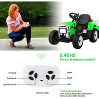 New in box! Metakoo Green 12 V Electric Tractor Powered Ride-On with Remote Control