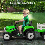 New Fully Assembled! Metakoo Green 12 V Electric Tractor Powered Ride-On with Remote Control