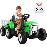 New Fully Assembled! Metakoo Green 12 V Electric Tractor Powered Ride-On with Remote Control