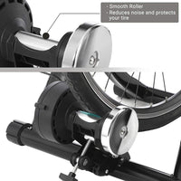 New SONGMICS Indoor Bike Trainer Stand, Reduces Noise, Curvy Stable Frame