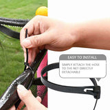 New 26.2ft Trampoline Sprinkler for Kids, Summer Fun Outdoor Water Sprinkler Trampoline Accessories, Backyard Water Park Sprinkler Multifunctional Water Spray System