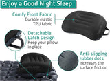 New Trekology Ultralight Inflating Travel/Camping Pillows - Compressible, Compact, Inflatable, Comfortable, Ergonomic Pillow for Neck & Lumbar Support and a Good Night Sleep While Camp, Backpacking, Black