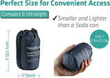 New Trekology Ultralight Inflating Travel/Camping Pillows - Compressible, Compact, Inflatable, Comfortable, Ergonomic Pillow for Neck & Lumbar Support and a Good Night Sleep While Camp, Backpacking, Black