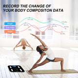 New Triomph Body Fat Scale, Digital Bathroom Scale Body Composition Analyzer with Backlit LCD for Body Weight, Fat, Water, Muscle, BMI, Bone Mass and Calorie, 10 Users, 400 lbs Fat Loss Monitor, Black