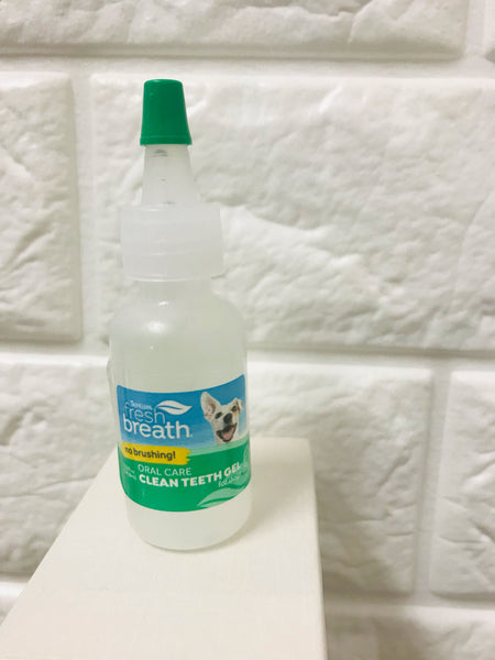 New TropiClean Fresh Breath Dental Trial provides a 2-week supply of 0.5oz. bottle of Clean Teeth Oral Care Gel that helps remove plaque and tartar