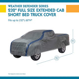 NEW Duck Covers A3T232 Weather Defender Pickup Truck Cover for Extended Cab Short Bed Trucks up to 19' 4", Retails $150+