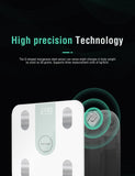 New Bluetooth BMI Digital Scale with 14 body composition analyzer with smartphone App! 396 Lb weight Capacity!! Also works as a scale without the App!