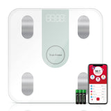 New Bluetooth BMI Digital Scale with 14 body composition analyzer with smartphone App! 396 Lb weight Capacity!! Also works as a scale without the App!