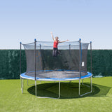 New Wayfair Item! Missing 1 spring 14' Round Trampoline with Safety Enclosure! Retails $425+