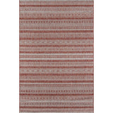 New Tuscany Geometric Power Loom Copper Area Rug, 2' X 3', Indoor/Outdoor!