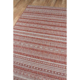 New Tuscany Geometric Power Loom Copper Area Rug, 2' X 3', Indoor/Outdoor!