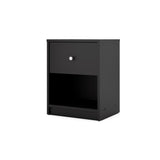 Tvilum 7033186 Portland 1 Drawer Nightstand, Black, Made in Denmark! Winner can purchase 2nd one at winning bid!
