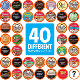 New Two Rivers Coffee Flavoured Coffee Pods Variety Pack Single-Cup, Compatible with Keurig 2.0 K-Cup Brewers, 40 Count