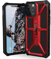 URBAN ARMOR GEAR UAG Designed for iPhone 12 Pro Max Case [6.7-inch Screen] Rugged Lightweight Slim Shockproof Premium Monarch Protective Cover, Crimson, Retails $58+
