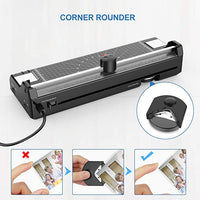 New, box is damaged contents are perfect! 13 Inches Laminator Machine for A3 A4 A6, UALAU 7 in 1 Thermal Laminator with 20 Laminating Pouches, Paper Trimmer, Corner Rounder, Photo Frame for Home School Office Use By UALAU